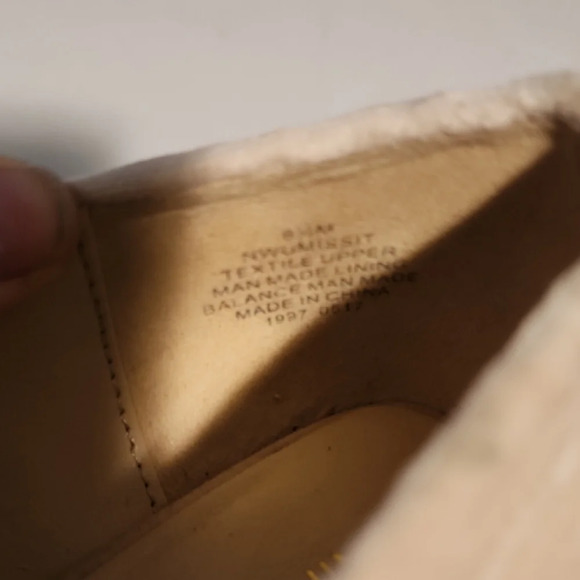 Nine West Clear Heel Cream Flats with Textured Fabric - Picture 3 of 6